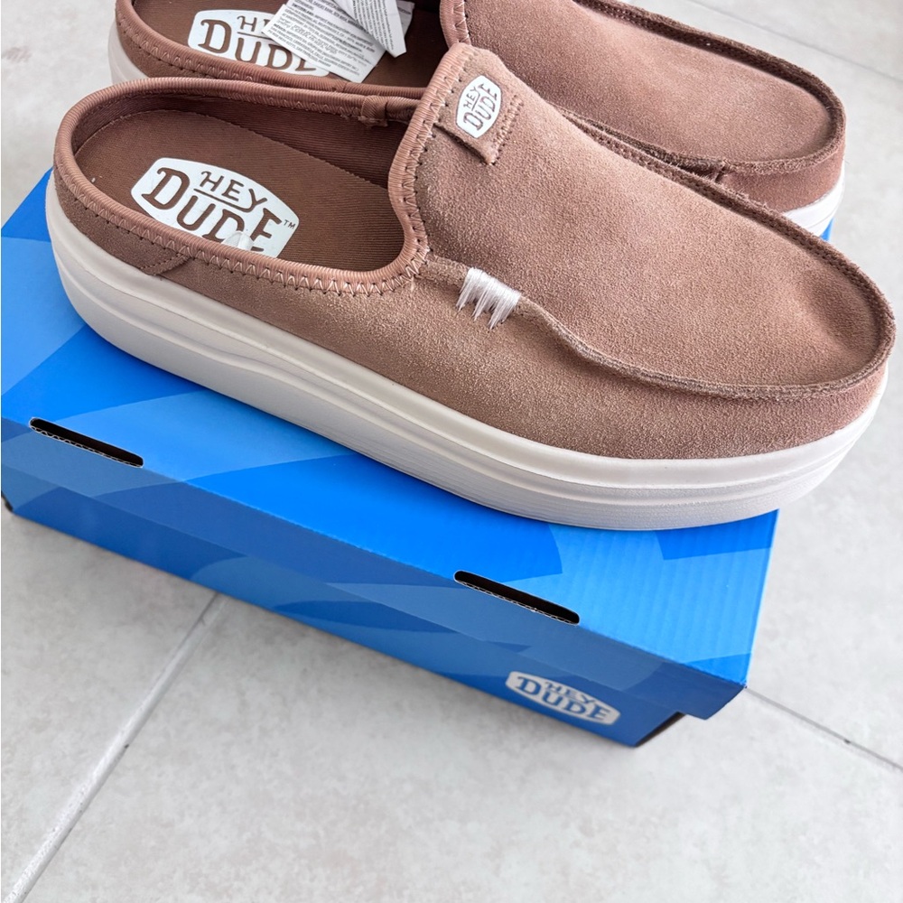 Hey Dude Slip-On Sneakers in Dusty Rose Taupe